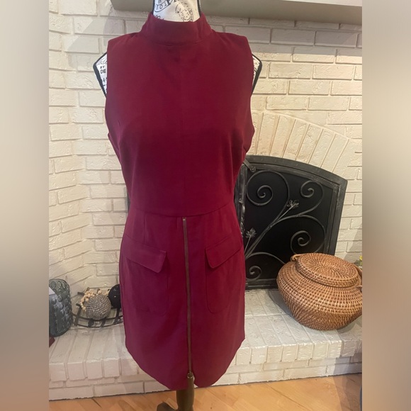 J.O.A.Los Angeles Burgundy Dress Y2K style Like NEW Womens Size Medium - Picture 1 of 11